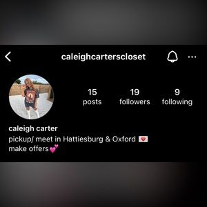 My insta for more info and items💕